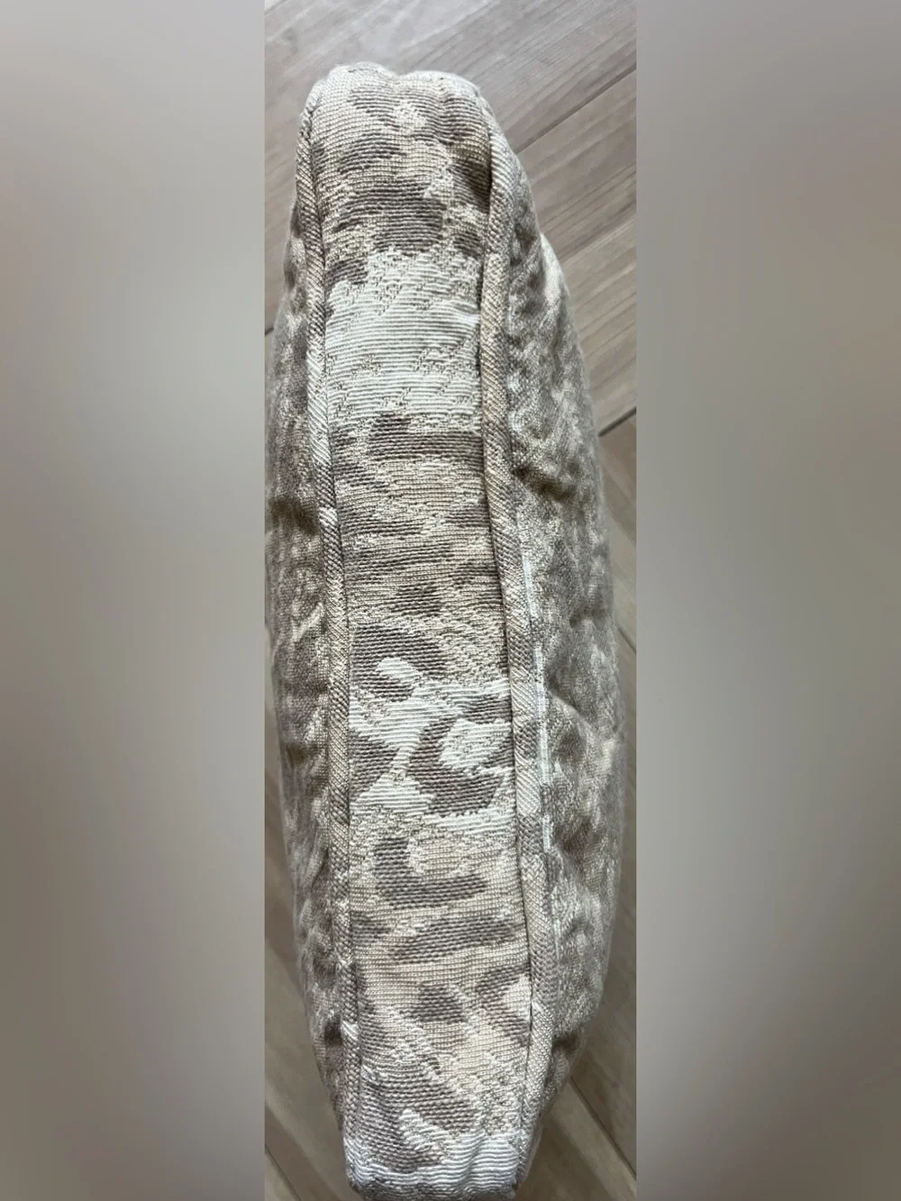 2 Leopard Print Square Throw Pillows Neutral Animal Print Accent Cushion Beige